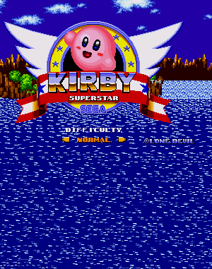 Kirby in Sonic the Hedgehog